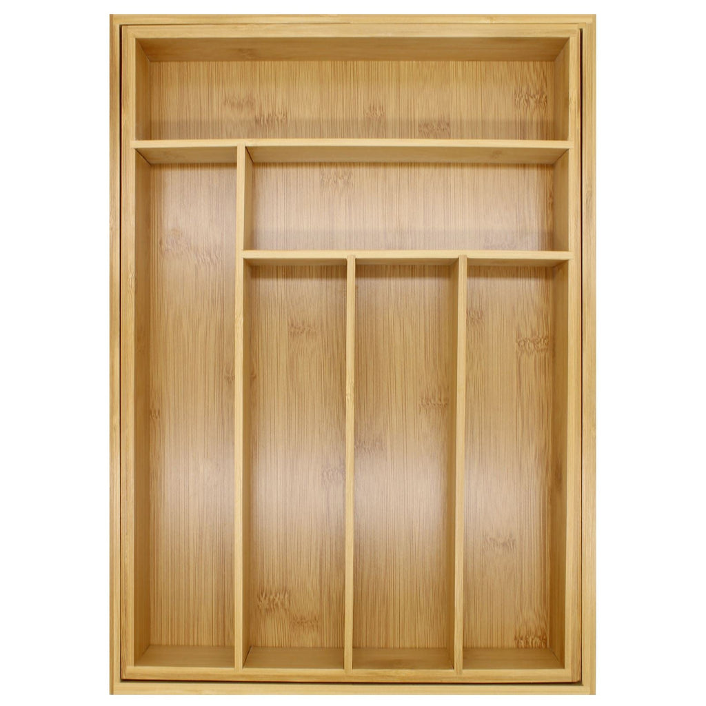 M&W Bamboo Extending Cutlery Tray