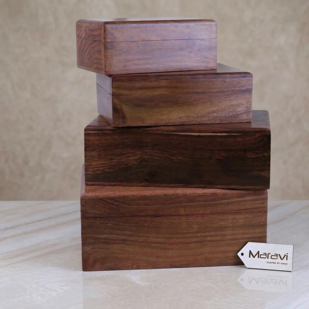 Khalka Sheesham Wood Storage Box
