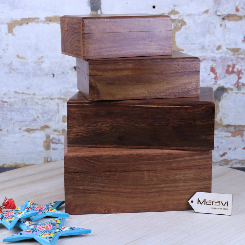 Khalka Sheesham Wood Storage Box