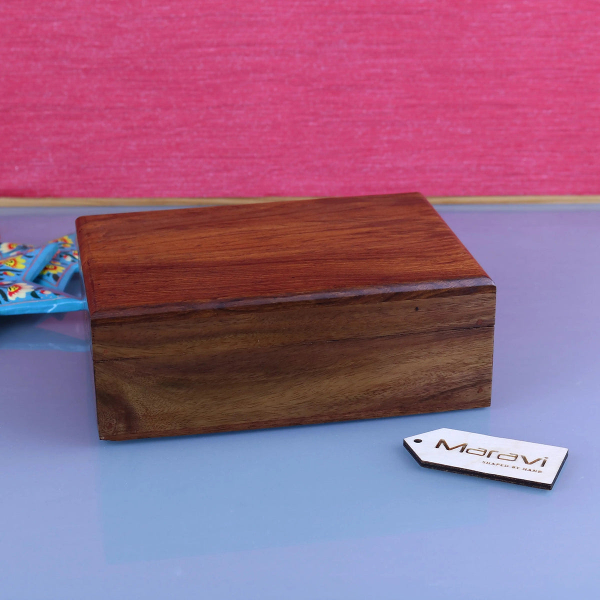 Khalka Sheesham Wood Storage Box