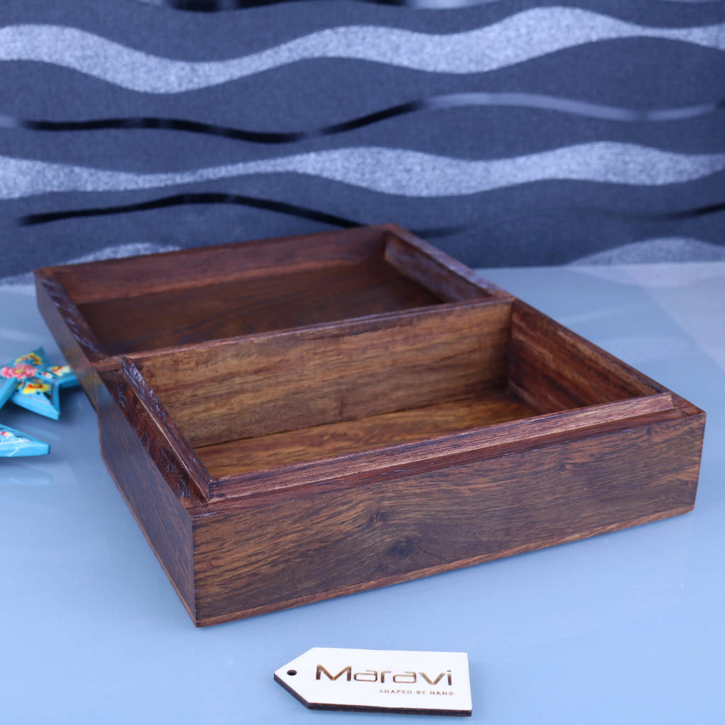 Khalka Sheesham Wood Storage Box