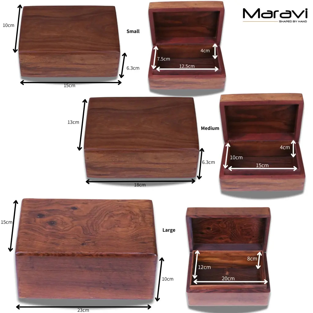 Khalka Sheesham Wood Storage Box