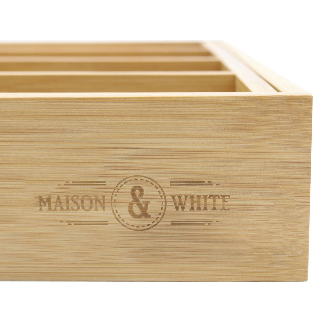 M&W Bamboo Extending Cutlery Tray