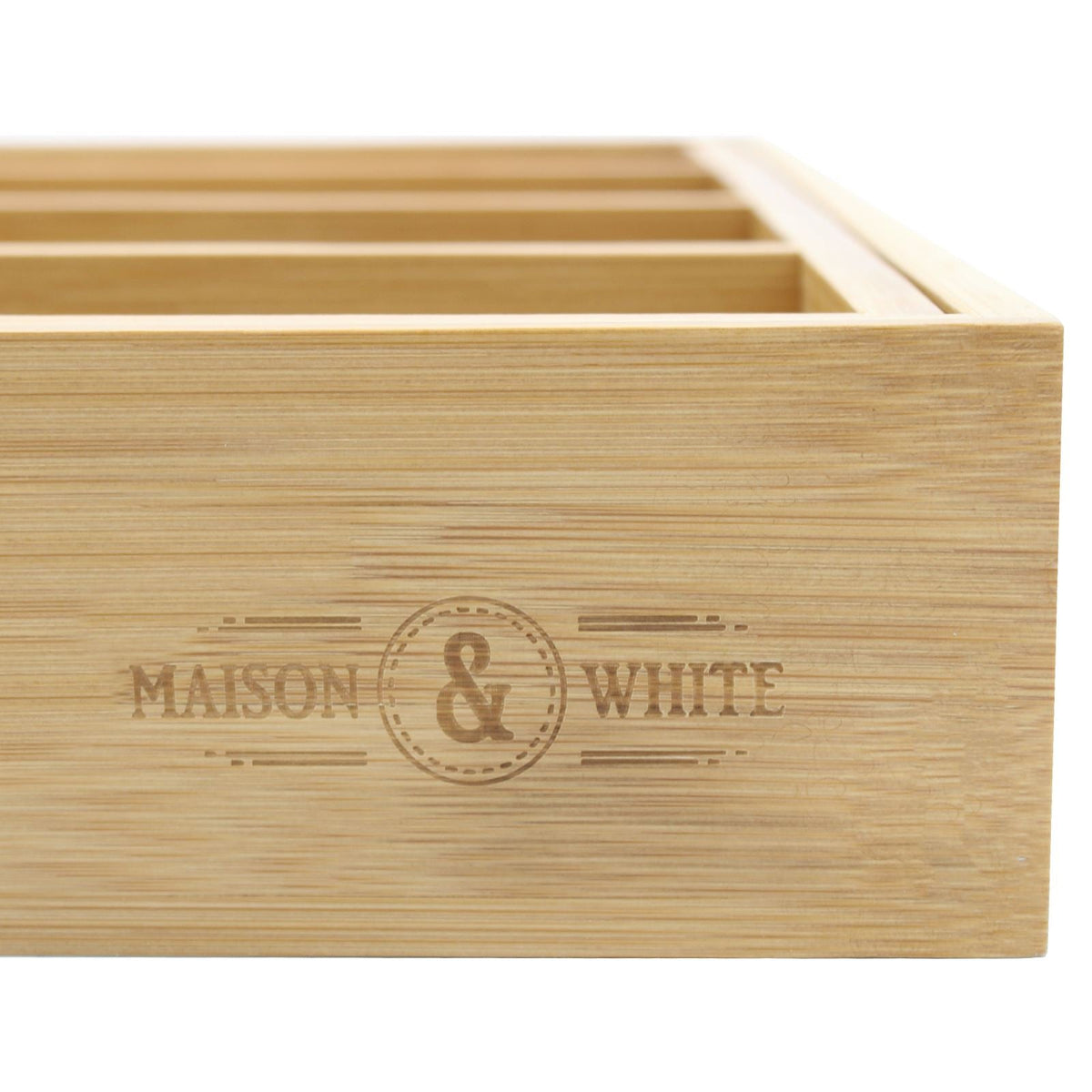 M&W Bamboo Extending Cutlery Tray