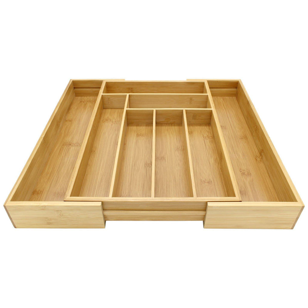M&W Bamboo Extending Cutlery Tray