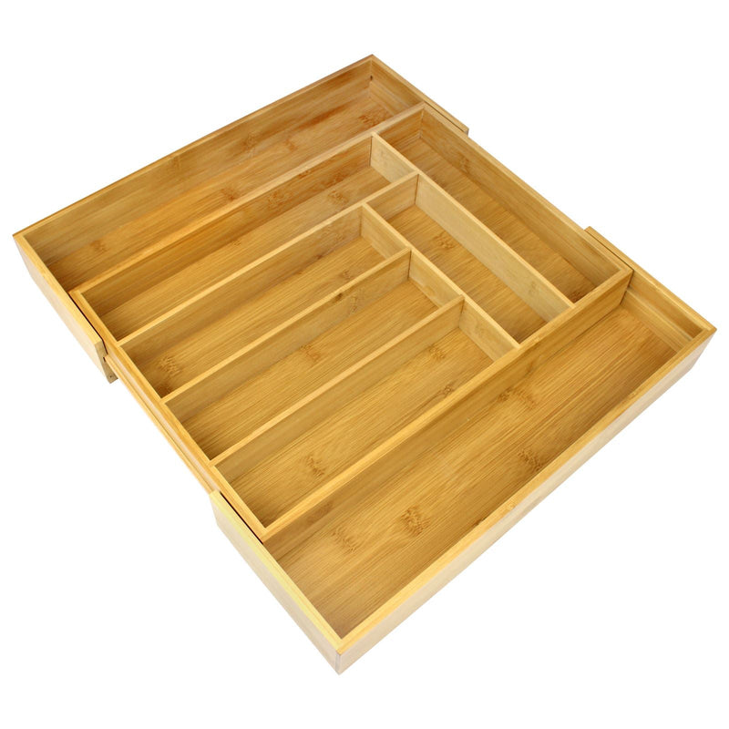 M&W Bamboo Extending Cutlery Tray